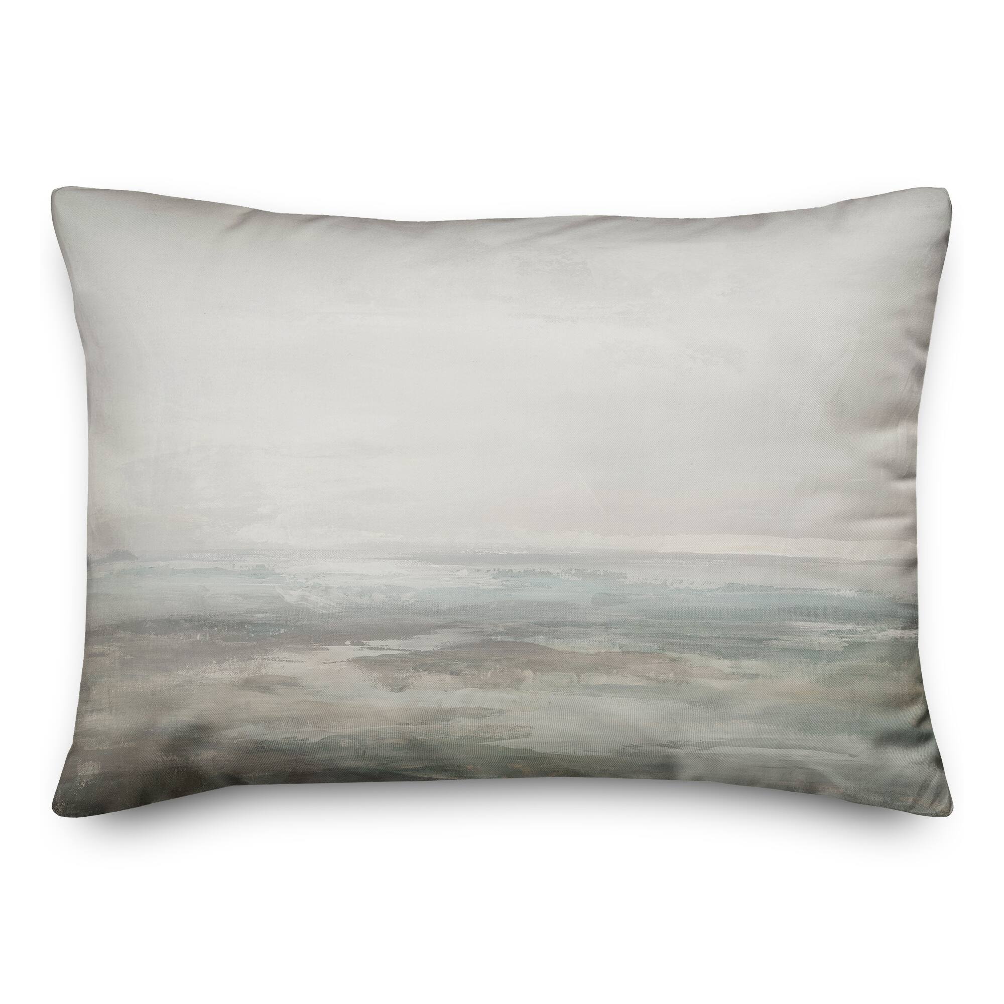 Abstract Seascape 20" x 14" Throw Pillow